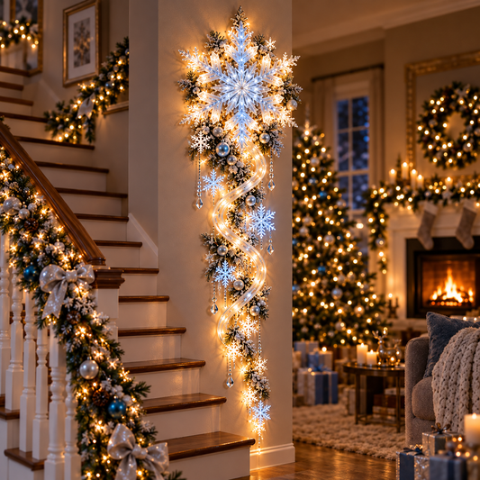 🔥Last Day 49% OFF🔥❄️ Giant Snowflake Blizzard Trail - Let the Snowstorm Glow Indoors