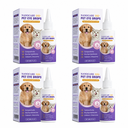 👩‍⚕️ NanoCare Pet Eye Drops ☑️ FDA Approved | Relieves Conjunctivitis, Dry Eyes, Cataracts, and Keratitis🐶