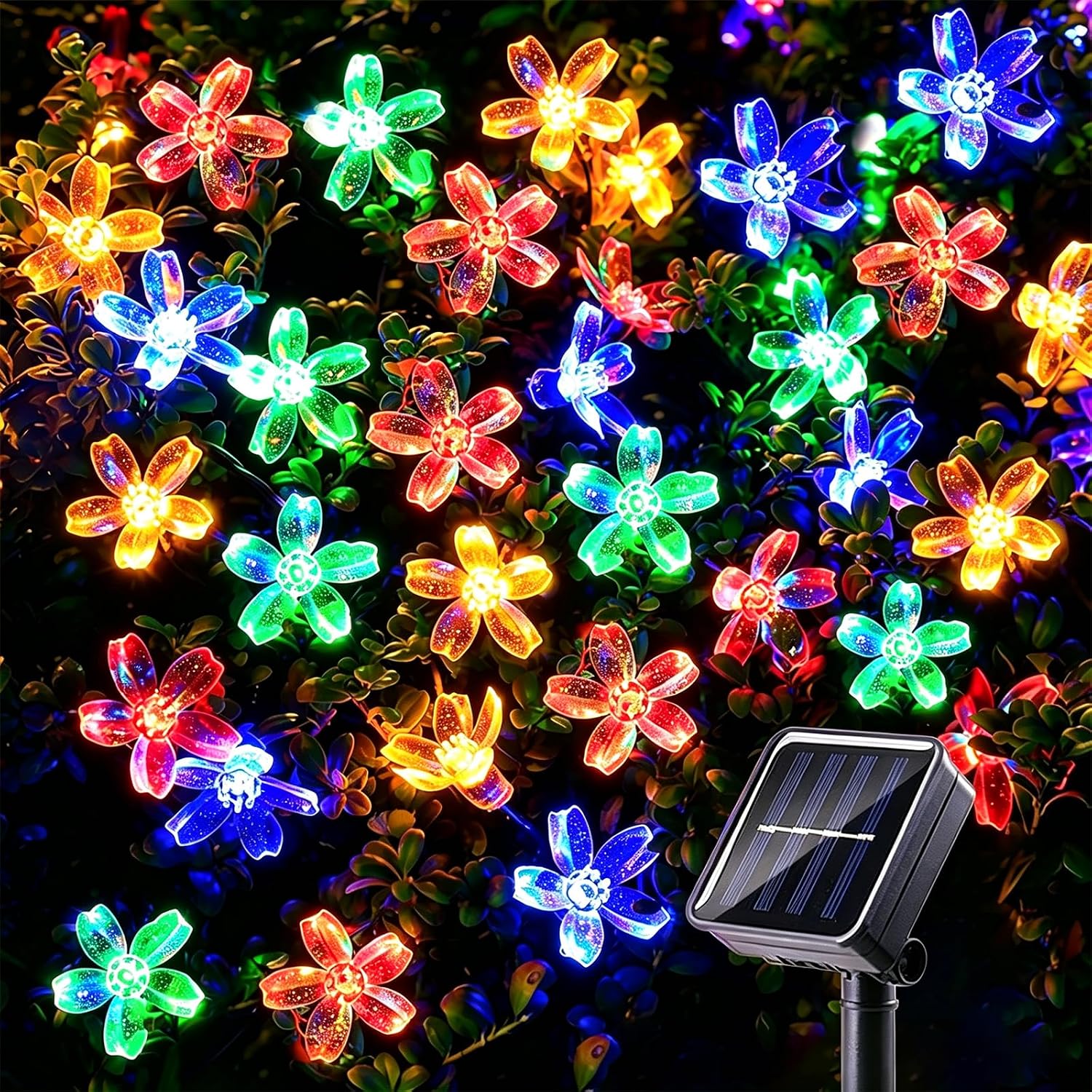 Solar String Lights Outdoor 2 Pack 200 Led 80FT Warm White Crystal Globe Lights with 8 Lighting Modes, Waterproof Solar Powered Patio for Garden Yard Porch Wedding Party Decoration