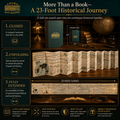 📜 SPECIAL OFFER | Synchronological History Chart – 6,000 Years of Biblical & World Events in One Fold-Out Timeline