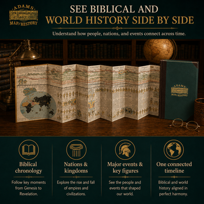 📜 SPECIAL OFFER | Synchronological History Chart – 6,000 Years of Biblical & World Events in One Fold-Out Timeline