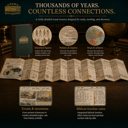 📜 SPECIAL OFFER | Synchronological History Chart – 6,000 Years of Biblical & World Events in One Fold-Out Timeline