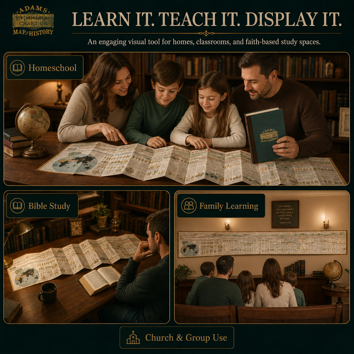 📜 SPECIAL OFFER | Synchronological History Chart – 6,000 Years of Biblical & World Events in One Fold-Out Timeline