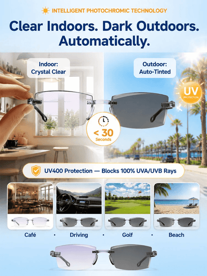 [🏅Regain Your Youthful Vision] Smart Zoom Diamond-Cut Reading Glasses
