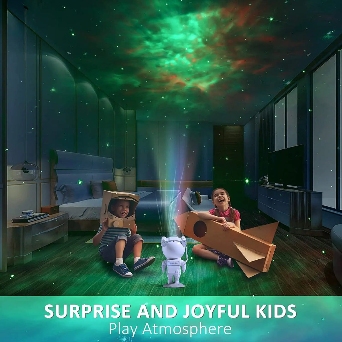 🌌 Astronaut Galaxy Projector – Turn Any Room Into a Starry Universe