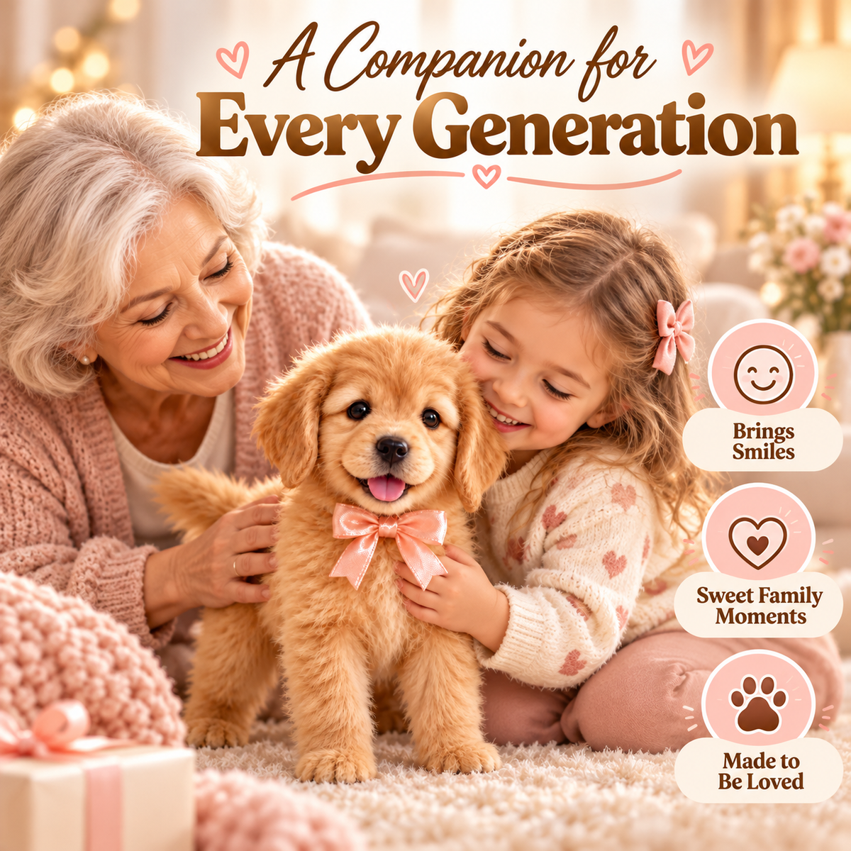 🎄49% OFF🐕🐾 Realistic Robot Golden Retriever Puppy