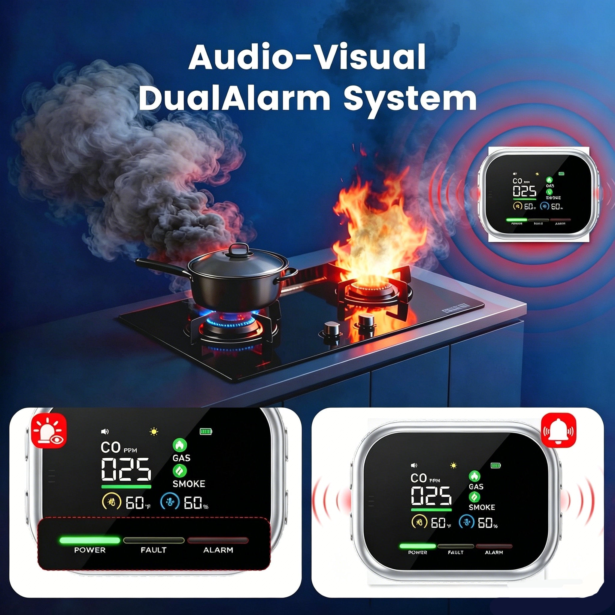 🛡️ 6-in-1 Smart Home Safety Detector