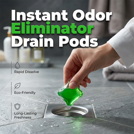 Drain Deodorizer Pods – Say goodbye to embarrassing odours.