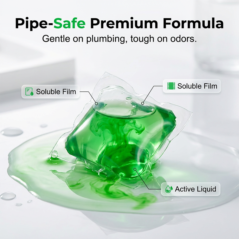 Drain Deodorizer Pods – Say goodbye to embarrassing odours.