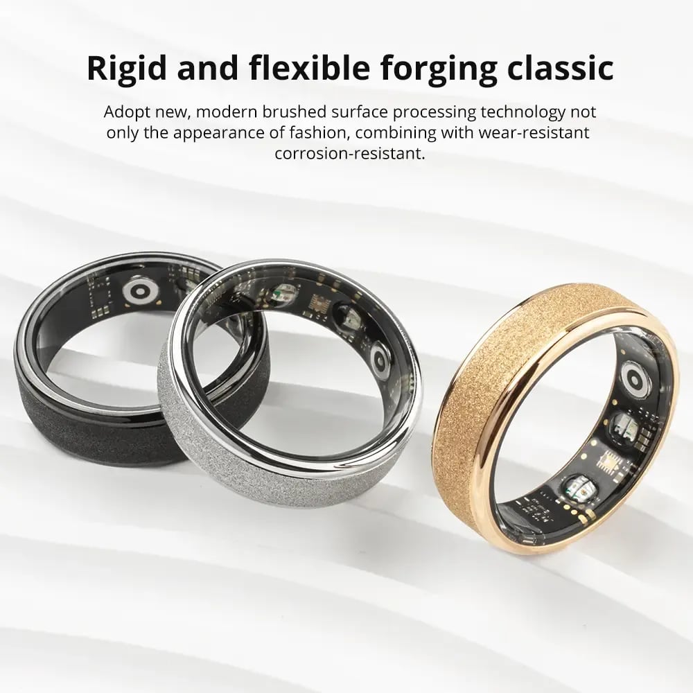 💍 5ATM Smart Ring with App Tracking – Sleep, Activity & Fitness