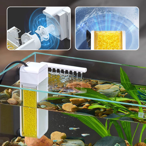 Multifunctional Mini Aquarium Filter for Small Fish Tanks