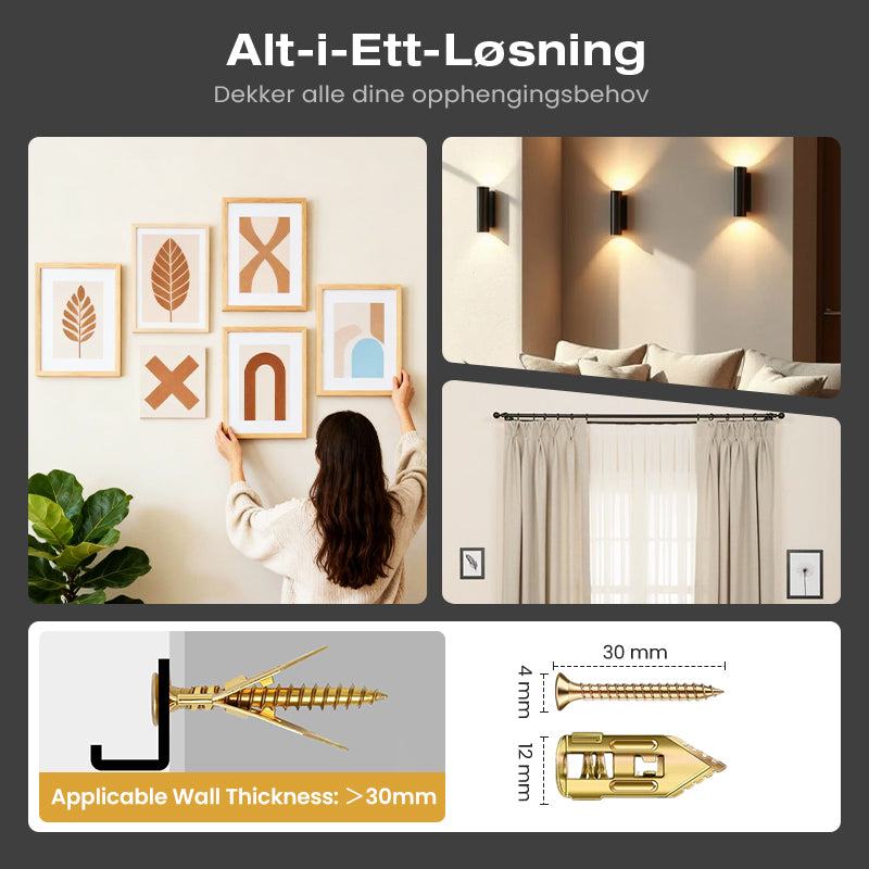 ⏰LIMITED TIME 50% OFF🛠️Over 55K+ SOLD!🔥Self-drilling anchors Screws Screws，Drill, Fix, Hold. No Extra Tools Needed🔩🏠✨