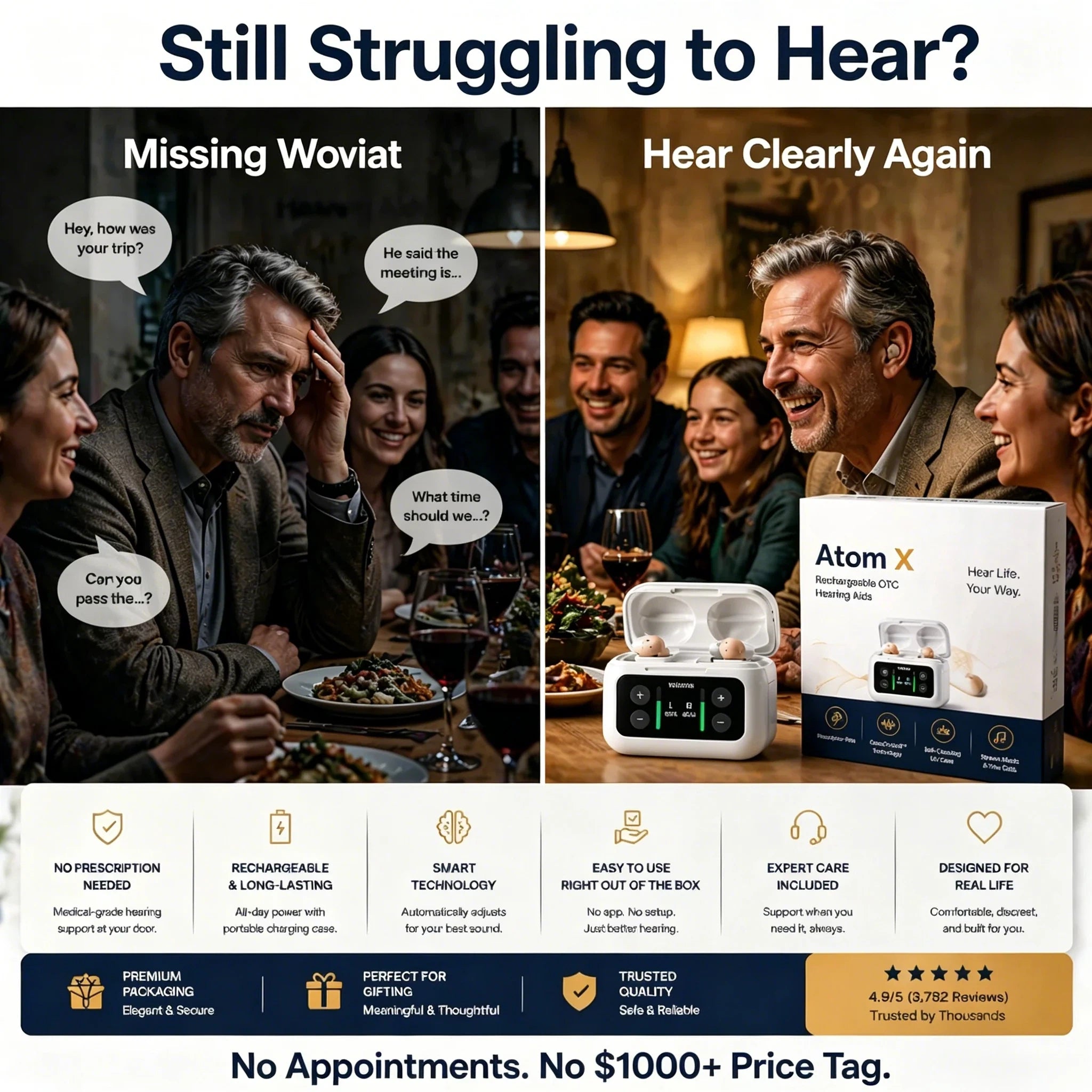 🔥 Today Only! Atom X Smart Hearing Aids — Hear Clearly, Feel Confident Again 💖