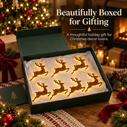 🎅🦌LED Reindeer Wall Decorations - Festive Christmas Lighting