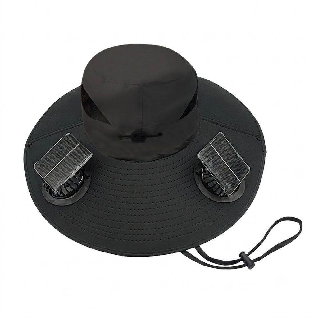 Solar Fan Outdoor Fishing Hat - Sun Protection & Cooling