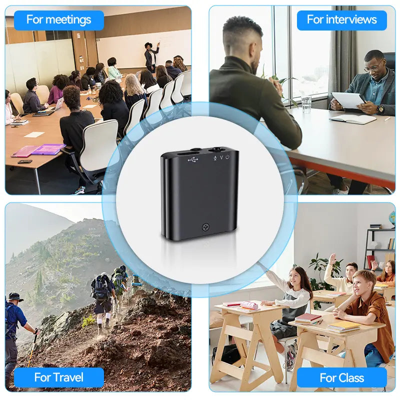 🎙️Mini Magnetic Voice Recorder One-Touch Recording🧲✨