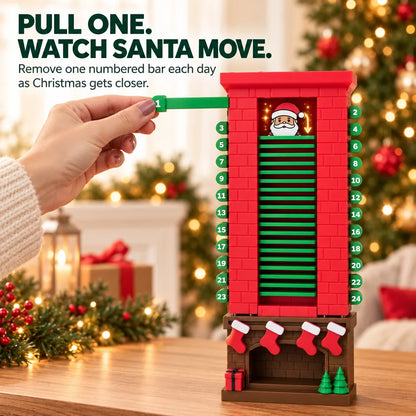 🎅 Santa Chimney Advent Calendar – 24-Day Sliding Santa Christmas Countdown Decoration
