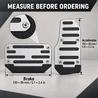 🚗 Universal Non-Slip Car Brake & Gas Pedal Covers – 2-Piece Set