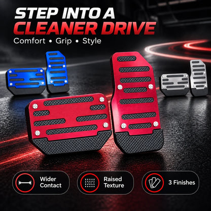 🚗 Universal Non-Slip Car Brake & Gas Pedal Covers – 2-Piece Set