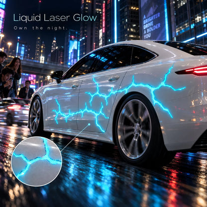 Liquid Laser Lightning Car Wrap – Glow Effect Vinyl Film
