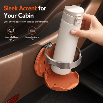 🚗Foldable Car Door Cup Holder with Space-Saving Design