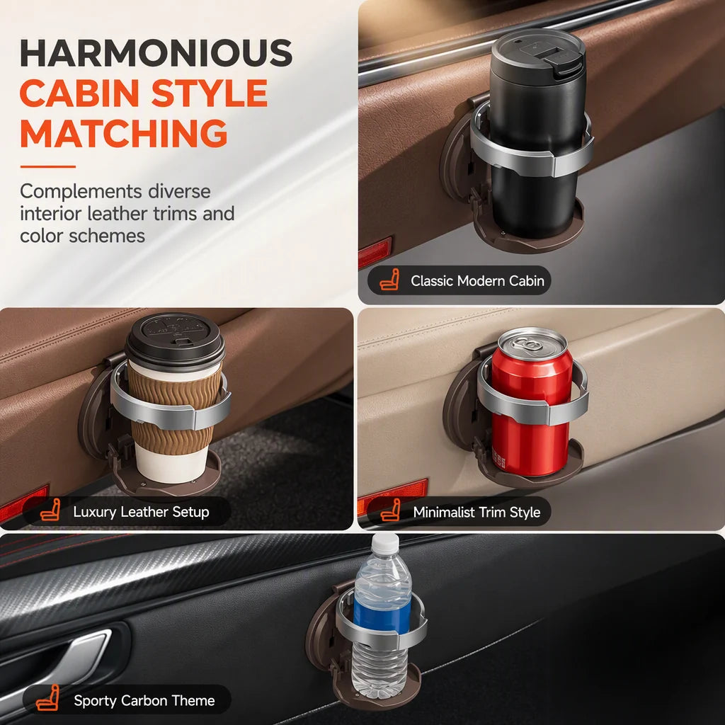 🚗Foldable Car Door Cup Holder with Space-Saving Design