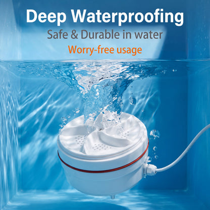 🌀Portable Turbo Washer for Small Laundry & Dishes