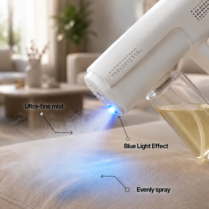 Blue Light Anti-Mite Probiotic Odor Eliminator Spray Gun Kit with 4 Refills