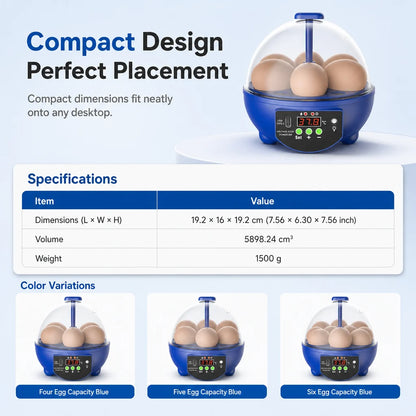 Mini USB Automatic Egg Incubator with Auto Egg Turning – Home Chick Hatching Machine