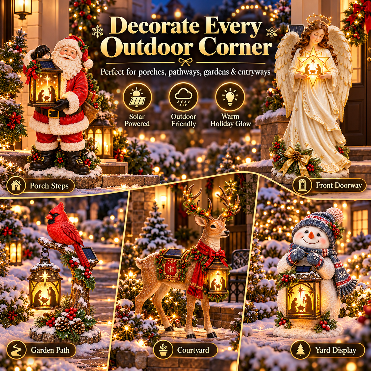 🔥Last Day 49% OFF✨ Holy Night Christmas Solar Lights | Lighted Nativity Outdoor Decor