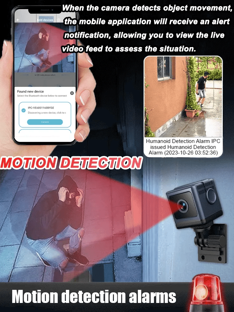 📷1080P HD Wireless WiFi Security Camera with Night Vision & Motion Detection