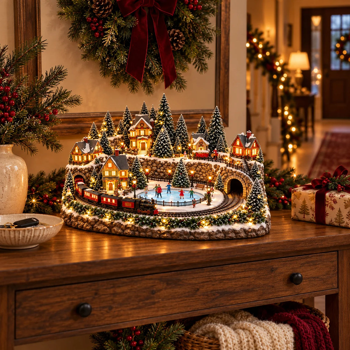 🔥 Lighted & Animated Christmas Village Collection-✨Same as the video