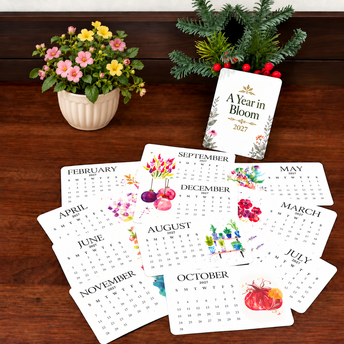 ✨🏆Early Holiday Sale 49% OFF🌱Eco-Friendly Plantable “Timeless” Seed Calendar 2027