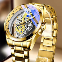 All gold steel belt