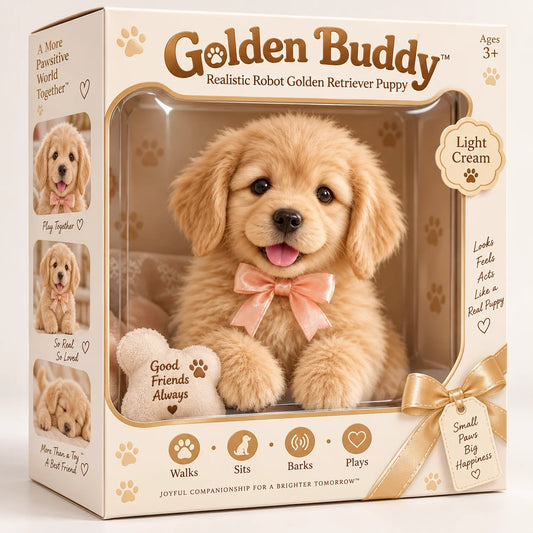 🐕🐾 Golden Buddy™ Realistic Robot Golden Retriever Puppy