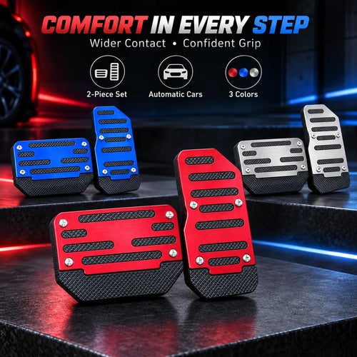 🚗 Universal Non-Slip Car Brake & Gas Pedal Covers – 2-Piece Set
