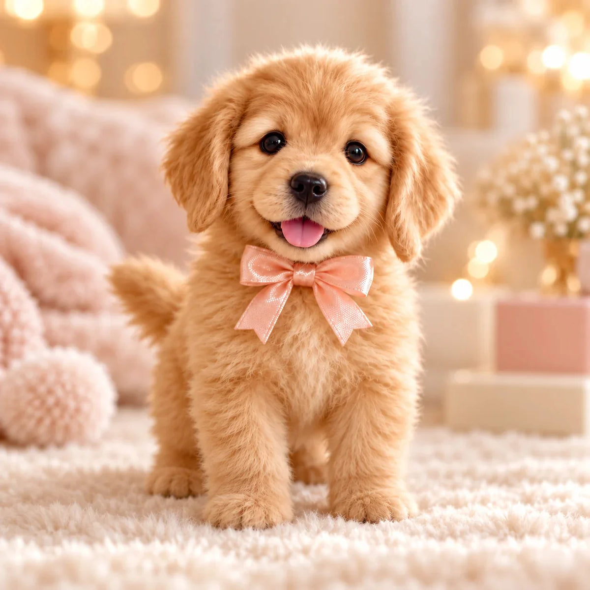 🐶 Realistic Robot Golden Retriever Puppy – Interactive Walking, Sitting & Barking Toy