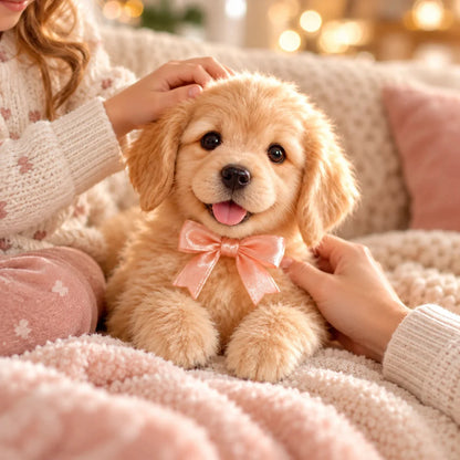 🐶 Realistic Robot Golden Retriever Puppy – Interactive Walking, Sitting & Barking Toy