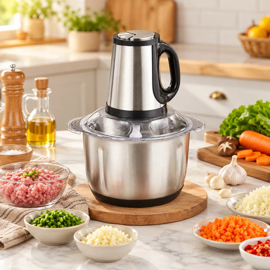 3-Speed Electric Meat Grinder & Vegetable Chopper – Multi-Purpose Food Processor