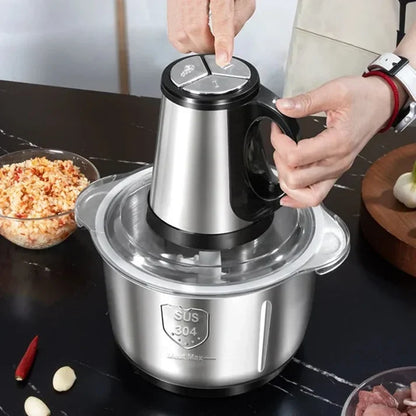 3-Speed Electric Meat Grinder & Vegetable Chopper – Multi-Purpose Food Processor