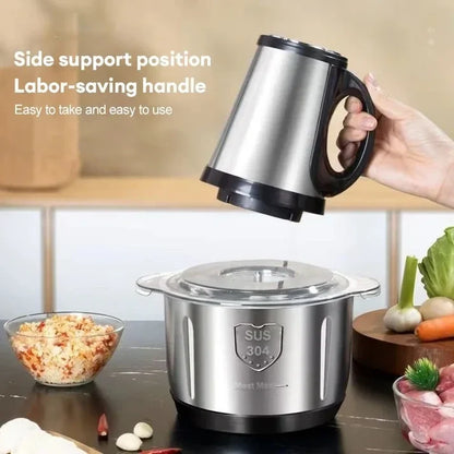 3-Speed Electric Meat Grinder & Vegetable Chopper – Multi-Purpose Food Processor