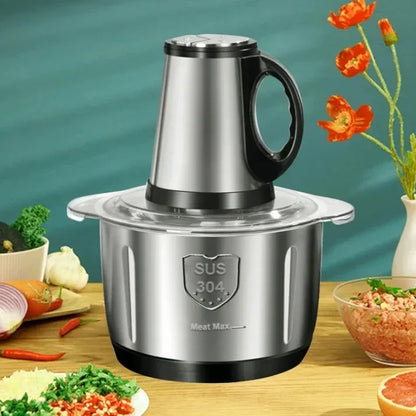 3-Speed Electric Meat Grinder & Vegetable Chopper – Multi-Purpose Food Processor