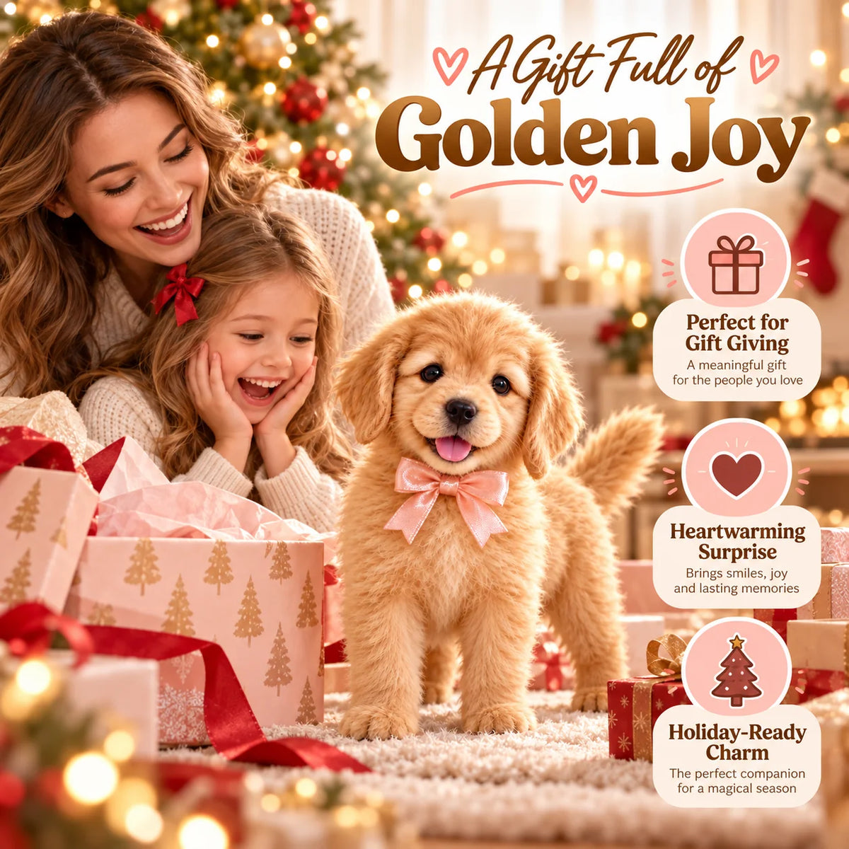🐕🐾 Golden Buddy™ Realistic Robot Golden Retriever Puppy