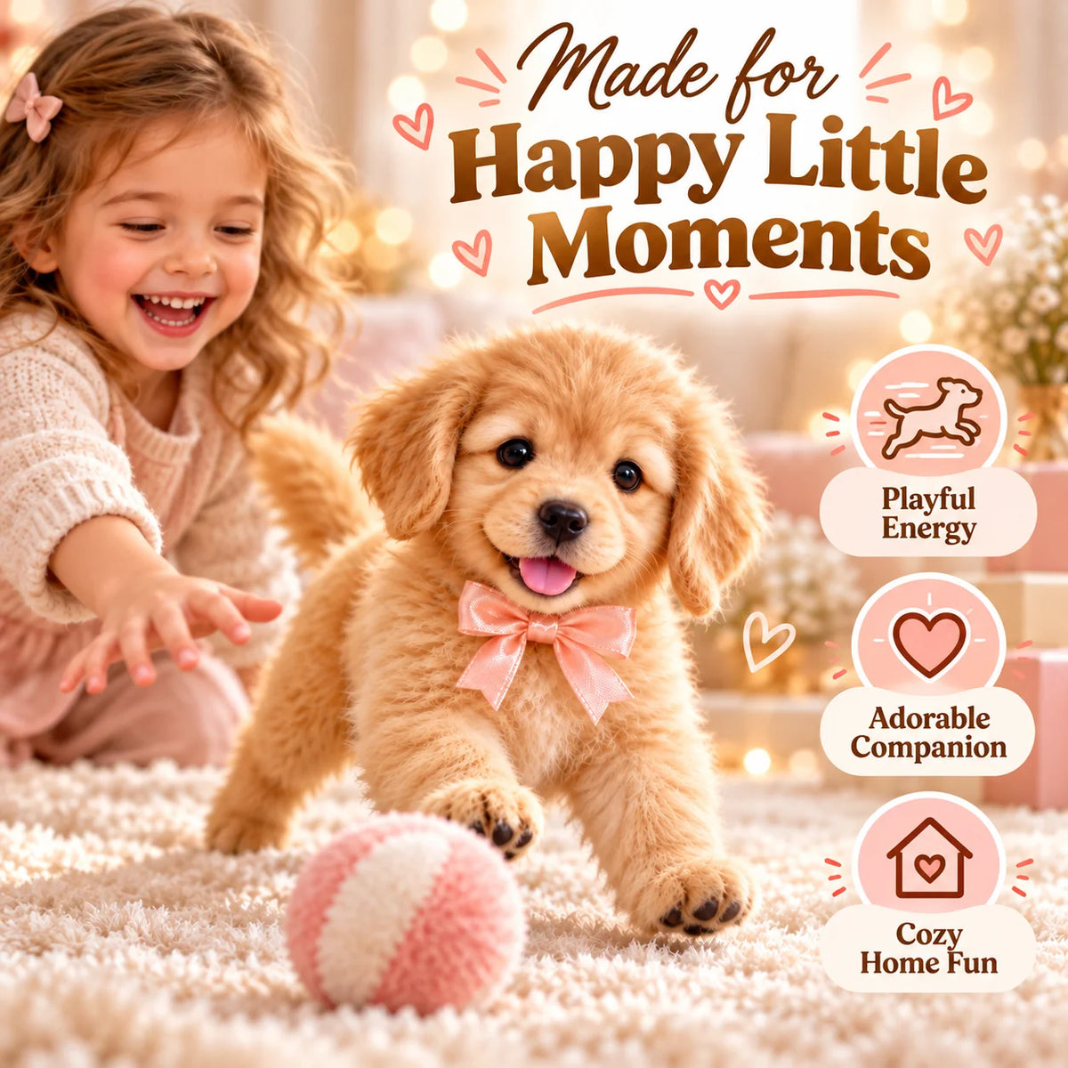🐕🐾 Golden Buddy™ Realistic Robot Golden Retriever Puppy