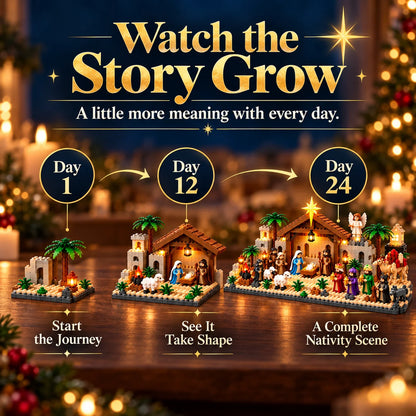 🎄 24-Day Christmas Building Block Advent Calendar – Daily Mini Builds & Festive Display 🎁