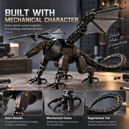 🥚2-in-1 Transforming Mechanical Egg – Dragon, Phoenix & Winged Unicorn