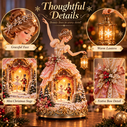 🔥LAST DAY 49% OFF 🩰  Winter Ballerina Story Lamp – Lighted Nutcracker Christmas Tabletop Decor