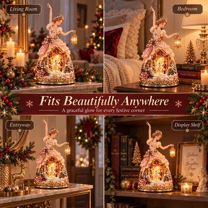 🔥LAST DAY 49% OFF 🩰  Winter Ballerina Story Lamp – Lighted Nutcracker Christmas Tabletop Decor