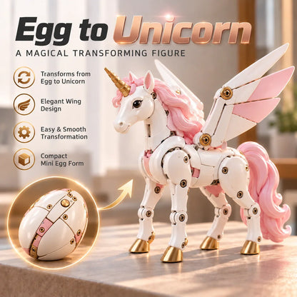 🥚2-in-1 Transforming Mechanical Egg – Dragon, Phoenix & Winged Unicorn