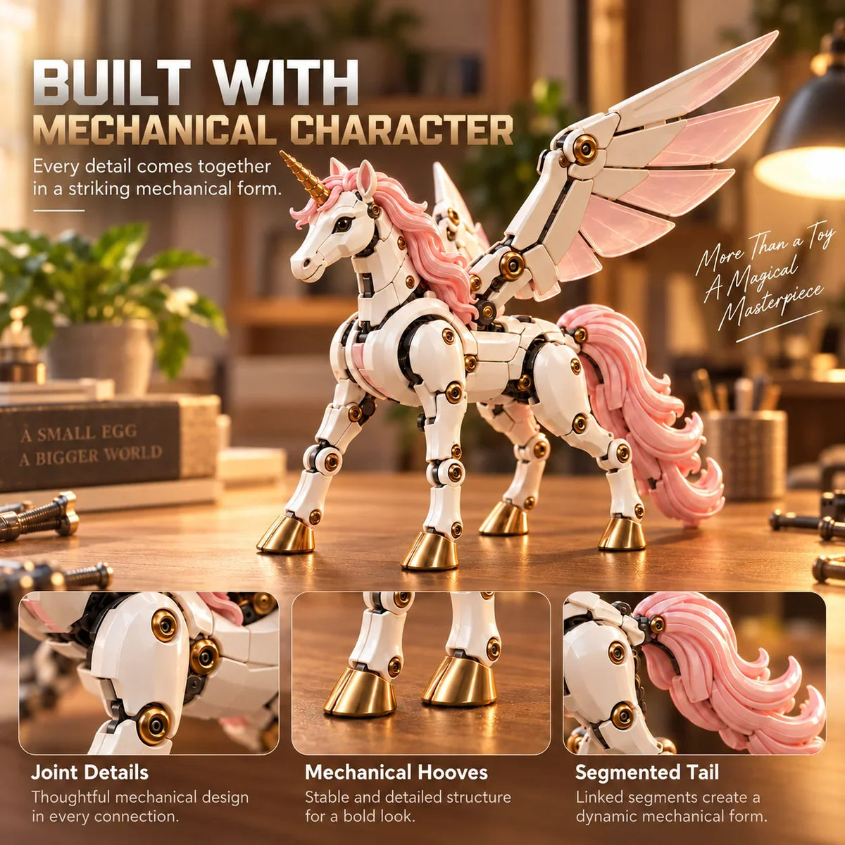 🥚2-in-1 Transforming Mechanical Egg – Dragon, Phoenix & Winged Unicorn